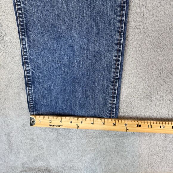 Wrangler Jeans Mens 38x29 Blue Regular Fit Cool Vantage Straight Leg Denim Pants - Picture 6 of 11